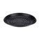 Hotpack Round Plastic Black Plates 9 Inch, 25 Pieces