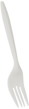 Hotpack Plastic White Forks, 50 Pieces