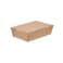 Hotpack Kraft Pe Lunch Box, Klb195, 5 Pieces, Extra-Large Eco-Friendly Takeaway Boxes, Greaseproof And Leak-Resistant For Large Meals, Professional Brown Kraft Packaging.