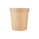 Hotpack Kraft Soup Cup With Lid, 355 Ml (12 Oz), 5 Pieces, Eco-Friendly Insulated Paper Bowls For Hot Soups And Stews, Features A Secure Lid For Spill-Free Takeaway.