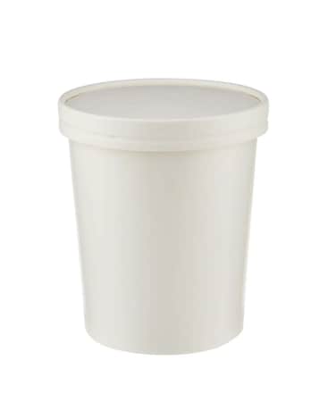 Hotpack Paper Noodle Bowl With Lid, 946 Ml (32 Oz), 5 Pieces, Extra-Large Round Takeaway Bowls For Noodles And Pasta, Heat-Resistant And Leak-Proof With Secure Delivery Lids.