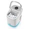 Saachi Electric Ice Maker, 2.2 Liters Water Tank Capacity, Dispenses 9pcs Bullet-shaped Ice every 6 minutes, 15 Kgs Ice in 24 Hours, Removable Ice Basket NL-IM-453