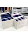 2 Pack Clothes Storage Organizer, Stackable Drawer Closet Box with 8 Grids and Handles, Store bag for Clothing, Jeans, Bras, Leggings, Sweaters