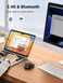 UGREEN Wireless Mouse, Bluetooth5.0+2.4G Stable Connection, 5 Adjustable 4000 DPI, 5 Buttons, Silent and Ergonomic, for Office/Home/Study, Compatible with Windows, macOS, iOS, Android, Linux