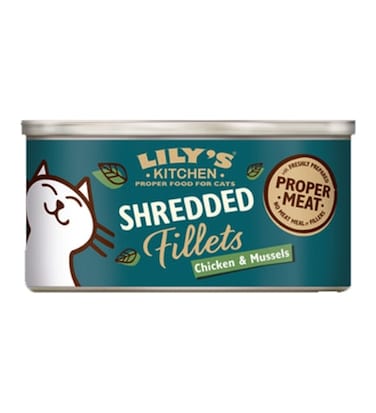 Lily's Kitchen Shredded Fillets Chicken &amp; Mussels in Broth Wet Cat Food 70G
