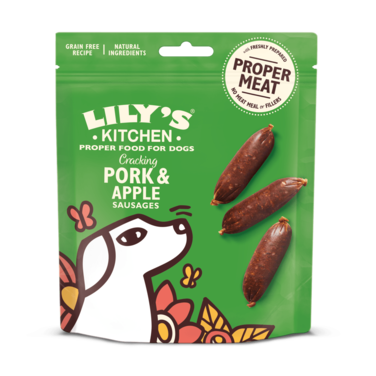 Lily&amp;#039;s Kitchen Cracking Pork &amp; Apple Sausages Dog Treat (70g)