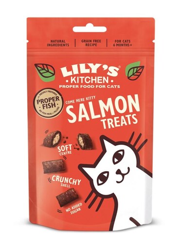 Lily's Kitchen Salmon Pillow Cat Treats 60g