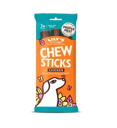 Lilys Kitchen Dog Dhew Sticks with Chicken Dog Treats