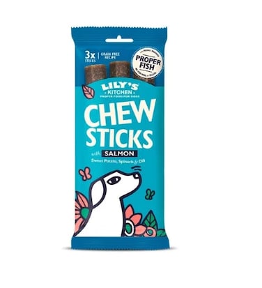 Lilys Kitchen Dog Chew Sticks With Salmon Dog Treats-120G