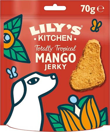 Lily&amp;#039;s Kitchen Totally Tropical Mango Jerky Dog Treats 70G