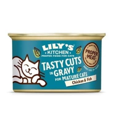 Lily's Kitchen Tasty Cuts Chicken &amp; Fish Senior Wet Cat Food 85G
