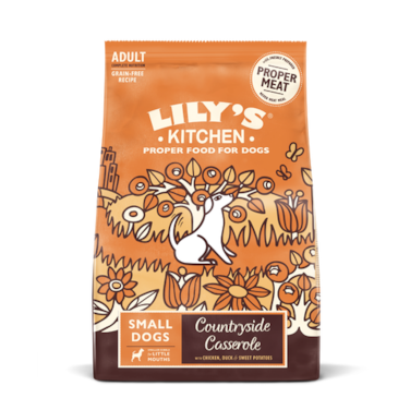 Lily,s Kitchen Countryside Casserole With Chicken Duck and Sweet Potatoes Small Dog Dry Food-2.5Kg