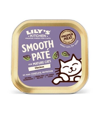 Lily's Kitchen Chicken Pate for Mature Cats Wet Food 85G
