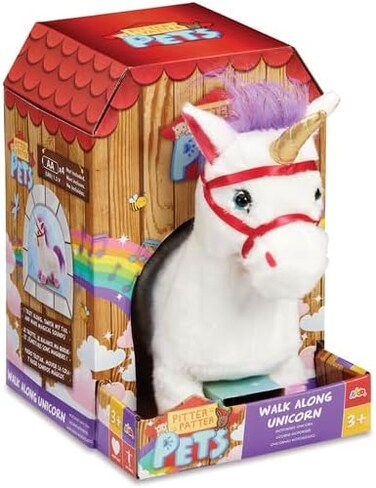 Addo Pitter Patter Pets Walk Along Unicorns, Unicorn Cuddle Pet, Magical Adventure
