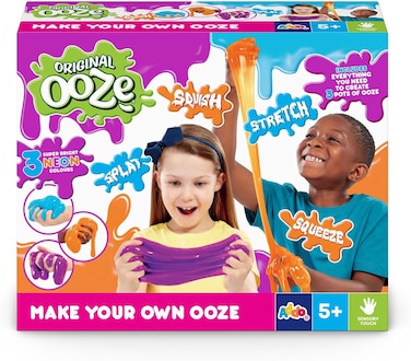 Addo Ooze Make Your Own Set, Ooze Craft Kit, Stretch, Squelch &amp; Squeeze, Slimy, Stress Free, Fidget Toys
