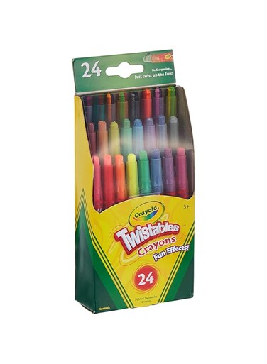 Crayola - 24 Pcs Twistables Fun Effects Crayons   Includes 8 Rainbow, Neon &amp; Metallic Crayons   Twistable Crayon Pencils, Colorful Effects, Super Bright Neons   3+ Years
