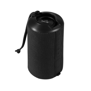 Evvoli 10W Black Bluetooth Speaker with IPX6 Waterproof &amp; Dustproof Protection, Versatile Connectivity, and Immersive Sound EVAUD-MB10AB