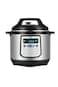 evvoli 12-in-1 Multi-Use Programmable Pressure Cooker Digital LED Display 8 L 1200 W EVKA-PC8012S Black/Silver