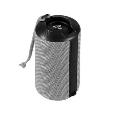 Evvoli 10W Grey Bluetooth Speaker with IPX6 Waterproof &amp; Dustproof Protection, Versatile Connectivity, and Immersive Sound EVAUD-MB10AG