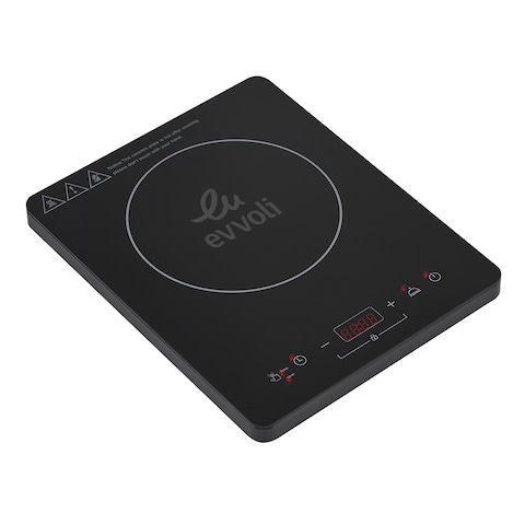 Evvoli 2000W Induction Hob with Smart Touch Panel, Keep Warm Function, with Energy-Efficient Cooking Technology.