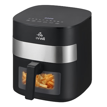 Evvoli 6L Air fryer with 10 preset programs,1600W,Transparent Window EVKA-AF6010T