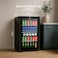 evvoli Beverage Cooler, 99 Liters, See-through Glass Door, Adjustable Leg, Defrost Type