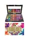 W7 Mardi Gras Pressed Pigment Palette - 40 High Impact Party Colours - Flawless Long-Lasting Bold Makeup