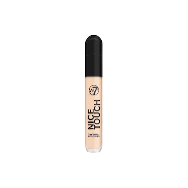 W7 Nice Touch Concealer- Medium Coverage - 2-in-1 Sponge Stick Applicator and Blending Sponge - Vegan Makeup - Beige