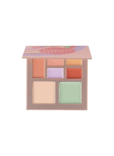 W7 Flawless Base Cream Colour Correcting Palette - 7 Shades to Improve Skin Discolouration &amp; Imperfections