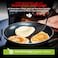 Tower SmartStart Classic 30cm Aluminium Frying Pan   Aeroglide PFOA Free Non-Stick Coating Skillet   Built-In Temperature Indicator   Oven &amp; Dishwasher Safe   Gas Hob Compatible Fry Pan   Black