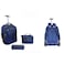 Tradeo Blue Trolley Backpack Set with Lunch Bag &amp; Pencil Case &ndash; Travel School Rolling Bag