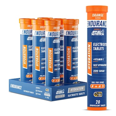 Applied Nutrition Endurance Hydration Electrolyte Tablets, Pack of 6x80g, Orange