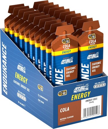 Applied Nutrition Endurance Isotonic Energy Gel, Cola  (Box Of 20 Pieces)