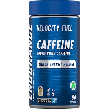 Applied Nutrition Endurance Velocity Fuel Pure Caffeine, 100 mg, 90 Capsules