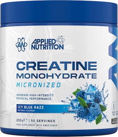 Applied Nutrition Creatine Monohydrate Micronized, Icy Blue Raz, 250 Gm