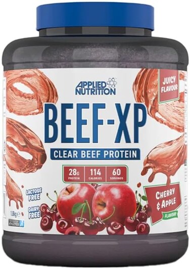 Applied Nutrition Beef XP Protein Isolate Cherry &amp; Apple Zero Sugar, Low Fat, 1.8kg