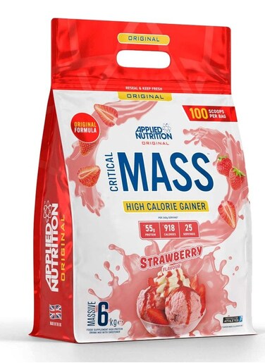 Applied Nutrition Critical Mass Weight Gainer Strawberry Flavor 6kg