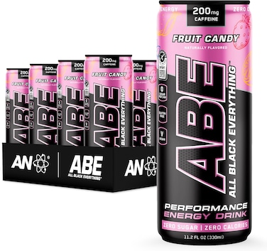 Applied Nutrition ABE Ultimate Pre Workout Athletes Drink, Fruit Candy, Box of 12 Pieces,  Pre Workout Can