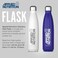 Applied Nutrition Premium Stainless Steel Flask - Durable, Sleek, And Eco-Friendly - (White - 500ml)