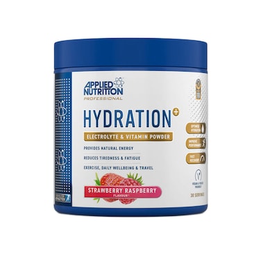 Applied Nutrition Hydration+ Complete Electrolyte &amp; Vitamin, Strawberry &amp; Raspberry, 240 Gm