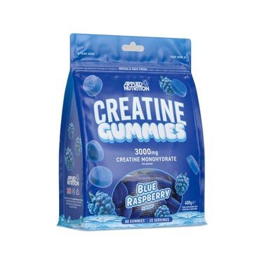 Applied Nutrition Creatine Gummies, Blue Raspberry, 80 Gummies