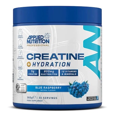 Applied Nutrition Creatine + Hydration, Blue Raspberry, 30