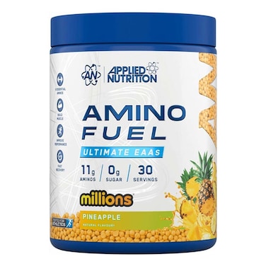 Applied Nutrition Amino Fuel - Amino Acids Supplement, EAA Essential Amino Acids Powder, Muscle Fuel &amp; Recovery (390g - 30 Servings) (Pineapple)