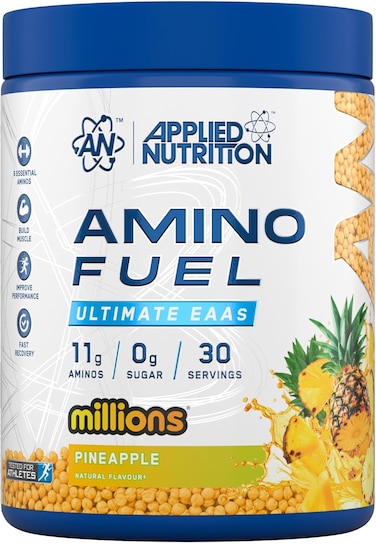 Applied Nutrition Amino Fuel - Amino Acids Supplement, EAA Essential Amino Acids Powder, Muscle Fuel &amp; Recovery (390g - 30 Servings) (Pineapple)
