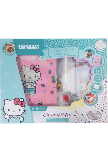 Craft Buddy Hello Kitty &amp; Diary Crystal Art Secret Diary