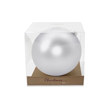 Bauble Matt Sliver 15cm 1Pc/Box