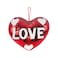 Valentine Sequins Heart Cushion 30cm