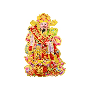 God of Wealth Decoration 34x20cm 1Pc/Pk