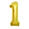 Gold Foil Balloon Number 1 52