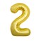 Gold Foil Balloon Number 2 52